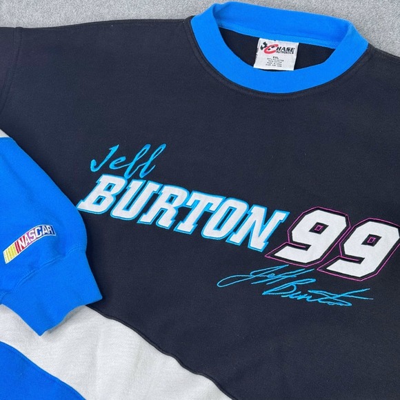 VTG Jeff Burton NASCAR Racing XXL Chase Authentics Crewneck Graphic All Over - Picture 1 of 7